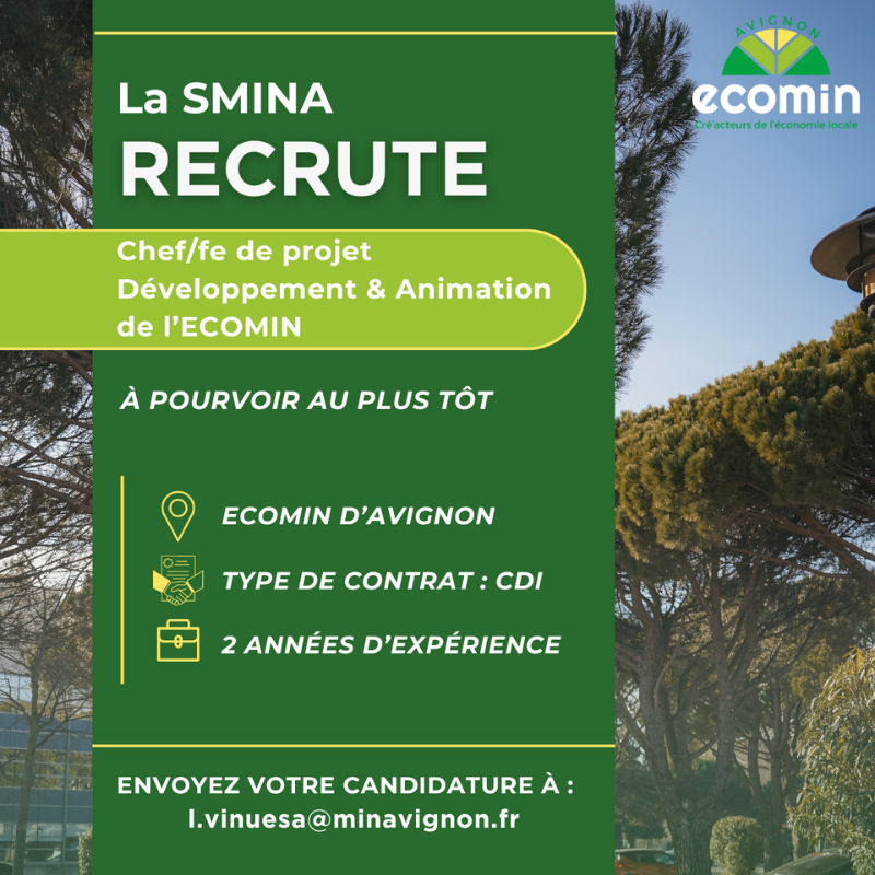 L'ECOMIN recrute ! 